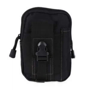 Outdoor Camping Waist Belt Pack Pouch Hiking Phone Pocket Bag – Black