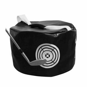 Golf Hitting Bag Golf Power Impact Swing Practice Exercise Equipment Pack – Black