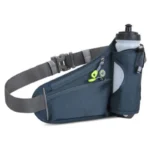 Sport Hydration Belt Bag Portable Breathable Outdoor Running Water Bottle Holder – Grey