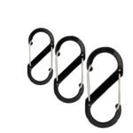 3pcs Heavy Duty Dual S-Biner Carabiner Hooks Multi-Size Handy Hardware