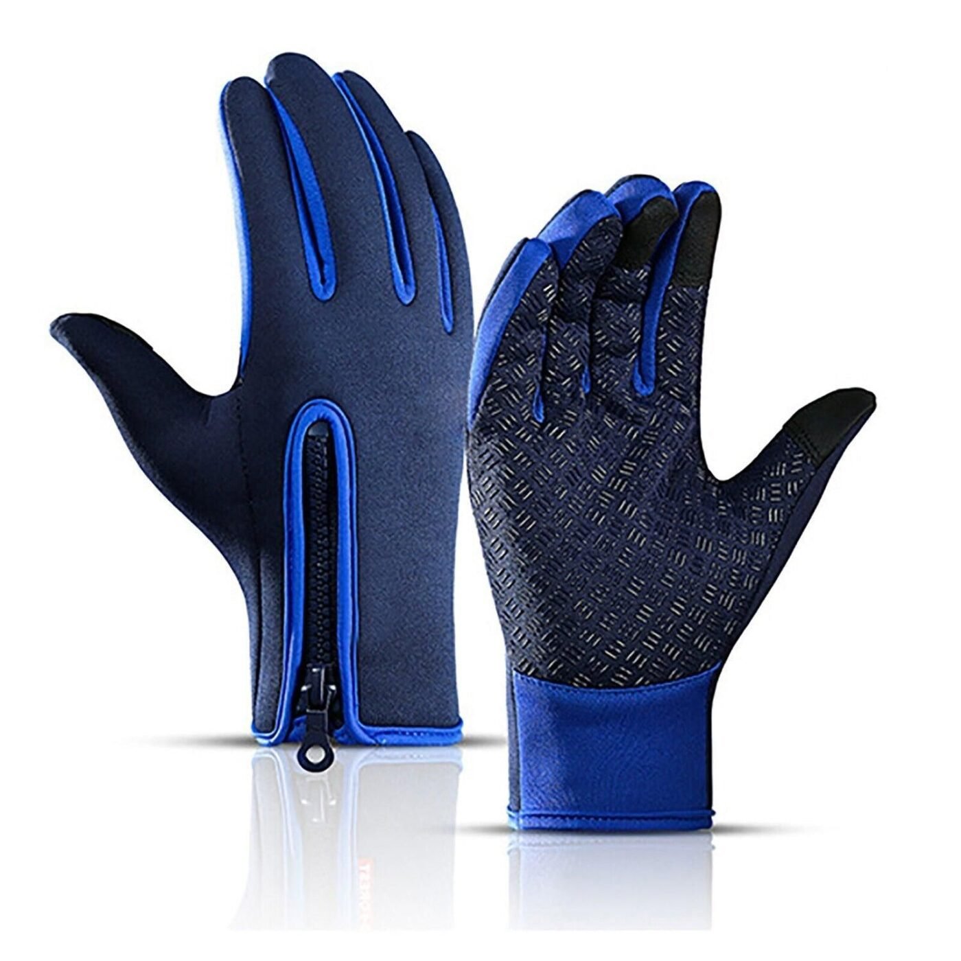 Touch Screen Snow Cycling Hand Gloves - Dark Blue L 1 Touch Screen Snow Cycling Hand Gloves – Dark Blue L