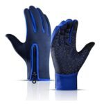 Touch Screen Snow Cycling Hand Gloves – Dark Blue XL