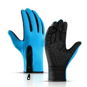 Touch Screen Snow Cycling Hand Gloves – Blue L
