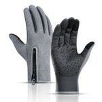 Touch Screen Snow Cycling Hand Gloves – Grey L