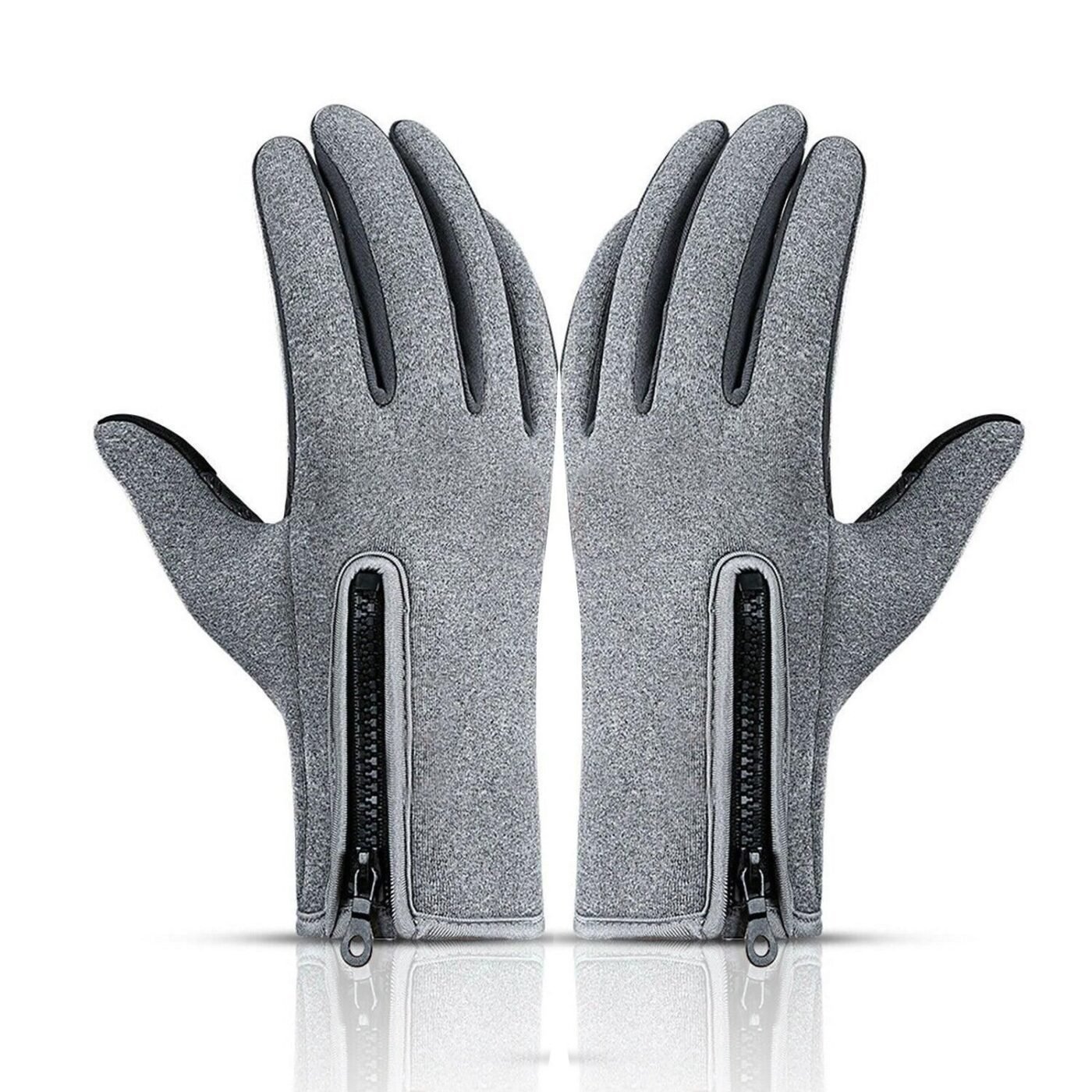 Touch Screen Snow Cycling Hand Gloves - Grey L 3 Touch Screen Snow Cycling Hand Gloves – Grey L - image 3
