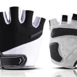 1 Pair Cycling Half Finger Bike Gloves With Anti Slip Pad For Unisex – Black & M