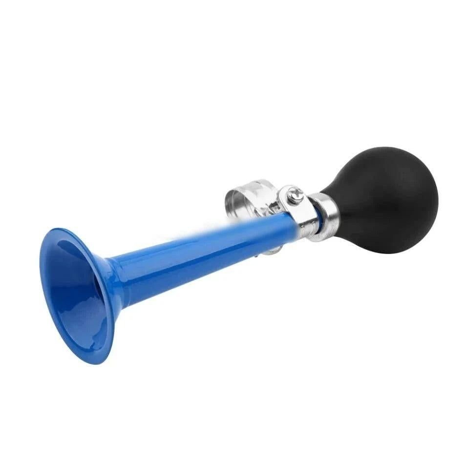 9inch Bicycle Air Horn Hooter Non-Electronic Retro Bike Bell Alarm Bugle Silicone - Blue 1 9inch Bicycle Air Horn Hooter Non-Electronic Retro Bike Bell Alarm Bugle Silicone – Blue