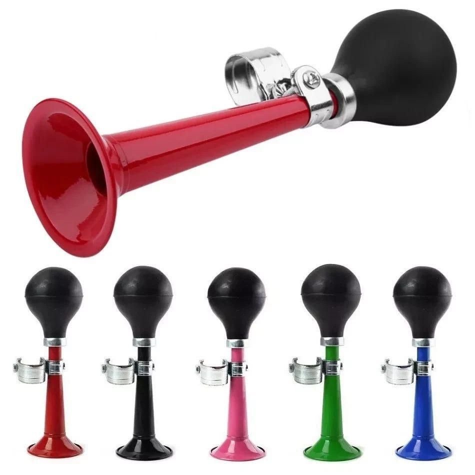 9inch Bicycle Air Horn Hooter Non-Electronic Retro Bike Bell Alarm Bugle Silicone - Blue 2 9inch Bicycle Air Horn Hooter Non-Electronic Retro Bike Bell Alarm Bugle Silicone – Blue - image 2