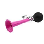 9inch Bicycle Air Horn Hooter Non-Electronic Retro Bike Bell Alarm Bugle Silicone – Pink