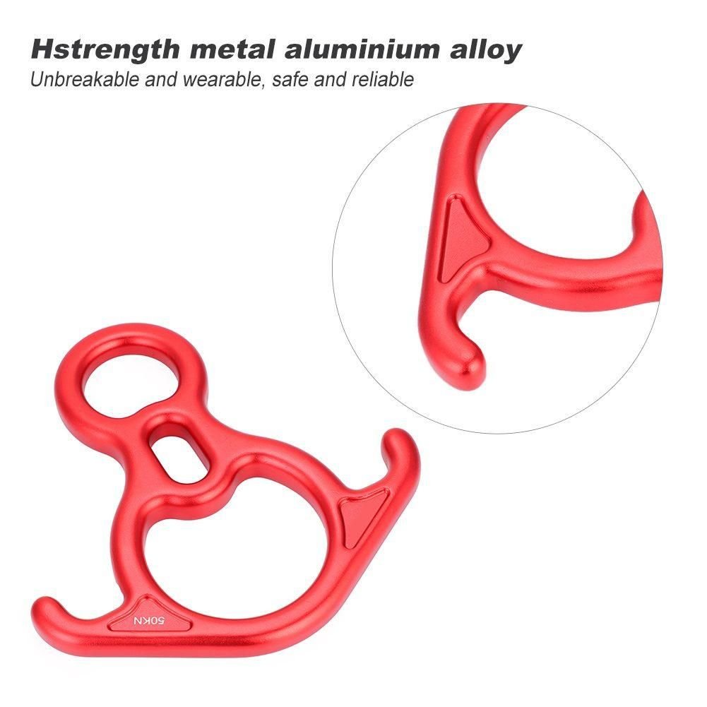 Climbing 8 ring climbing 50kn descender figure 8 rope descender climbing 4 Climbing 8 ring climbing 50kn descender figure 8 rope descender climbing - image 4