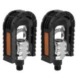 1 Pair Aluminum Alloy Folding Bike Bicycle Pedals Outdoor Cycling Accessory