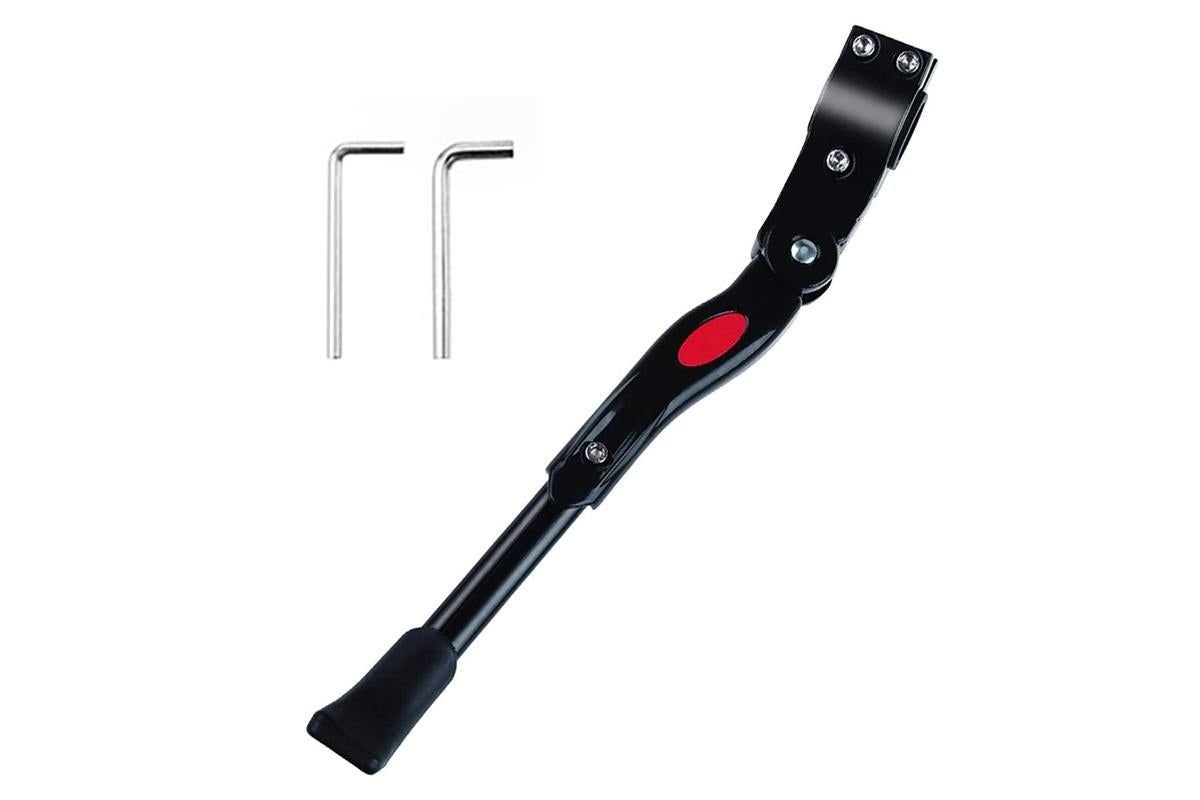 Adjustable Rear Bike Kick Stand Bicycle Mountain Bike Stand Kickstand Bicycle Road Mountain Cycling Rear Mount Side Stand Adjustable Alloy Replacement Kickstand for Mountain Bike 2 Adjustable Rear Bike Kick Stand Bicycle Mountain Bike Stand Kickstand Bicycle Road Mountain Cycling Rear Mount Side Stand Adjustable Alloy Replacement Kickstand for Mountain Bike - image 2