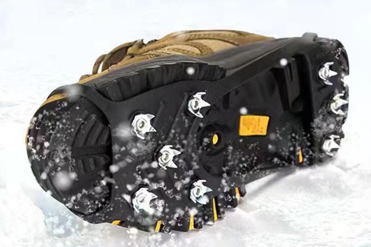 2 Pairs Ice Cleats Traction Crampons Snow Grips with 8 Spikes for Boots Shoes - For EU40-45 4 2 Pairs Ice Cleats Traction Crampons Snow Grips with 8 Spikes for Boots Shoes – For EU40-45 - image 4