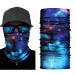Cycling Mask Neck Tube Warmer Reusable Windproof Scarf UV Resistance Outdoor Sports Washable Face Neck Mask Cover(Navy)