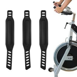 2 Pairs Bike Pedal Straps Foot Retainers for Indoor and Outdoor Cycling