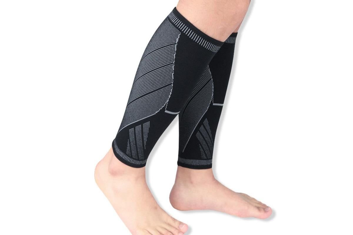 2Pcs Calf Compression Sleeves Support Shin Splints Running Sports Unisex - M 3 2Pcs Calf Compression Sleeves Support Shin Splints Running Sports Unisex – M - image 3