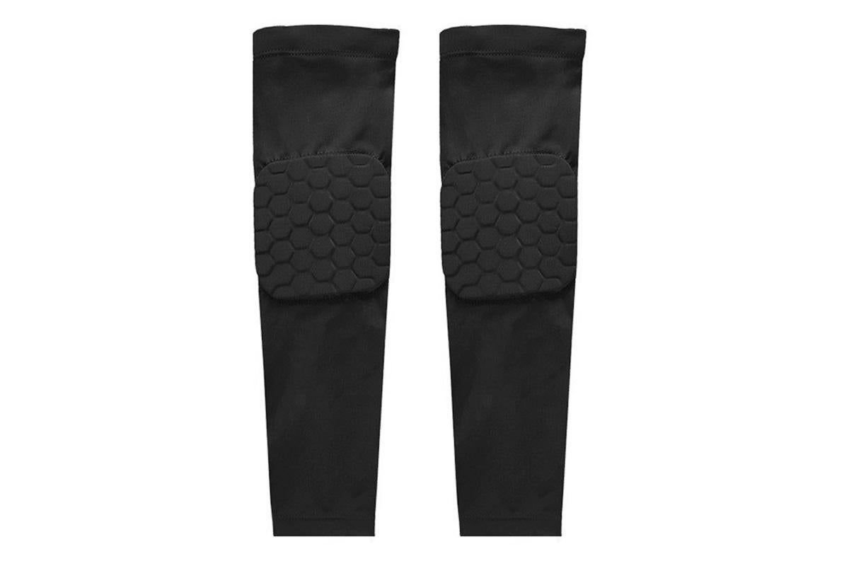 2 Pcs Tennis Elbow Compression Support Sleeve for Golfers Elbow Pain Relief Workout Weightlifting Elbow Brace with Honeycomb Lining -Black / M 2 2 Pcs Tennis Elbow Compression Support Sleeve for Golfers Elbow Pain Relief Workout Weightlifting Elbow Brace with Honeycomb Lining -Black / M - image 2
