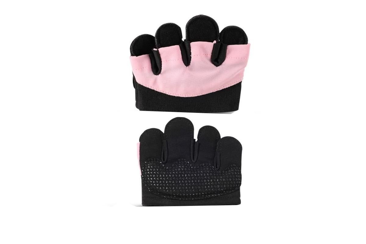 Breathable Workout Gloves Silicone Grip Half-Finger Gym Gloves for Weightlifting & Yoga - Pink & L 3 Breathable Workout Gloves Silicone Grip Half-Finger Gym Gloves for Weightlifting & Yoga – Pink & L - image 3