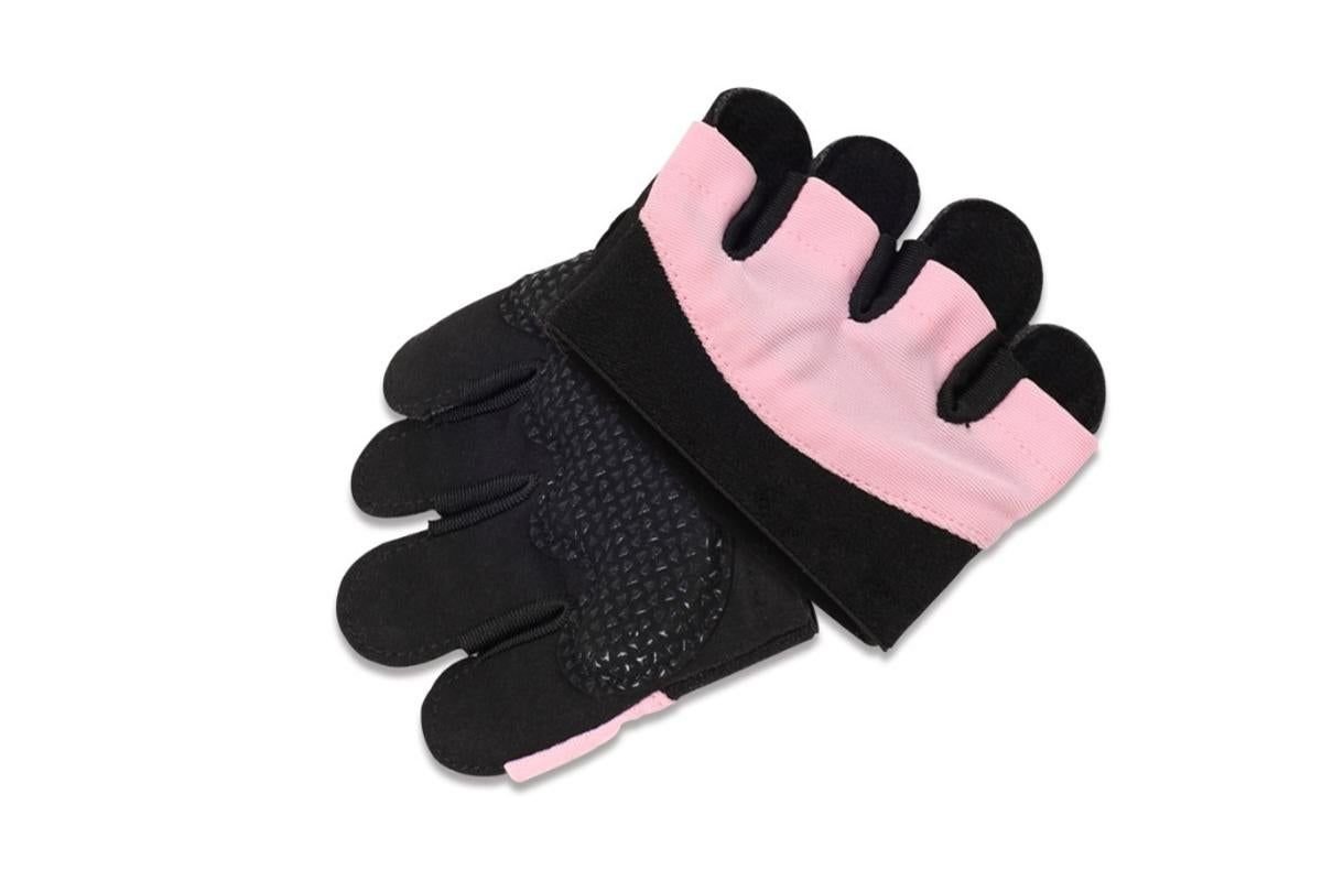 Breathable Workout Gloves Silicone Grip Half-Finger Gym Gloves for Weightlifting & Yoga - Pink & L 5 Breathable Workout Gloves Silicone Grip Half-Finger Gym Gloves for Weightlifting & Yoga – Pink & L - image 5