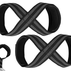 Figure 8 Lifting Straps for Deadlift Weightlifting Prevent Grip Slip Gym Wrist Belt