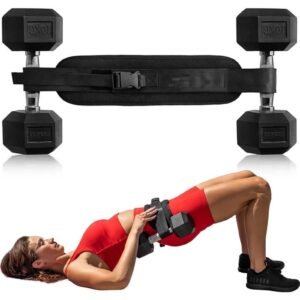 Hip Thrust Belt For Dumbbells Booty Belt For Hip Thrust Slip-Resistant Pad