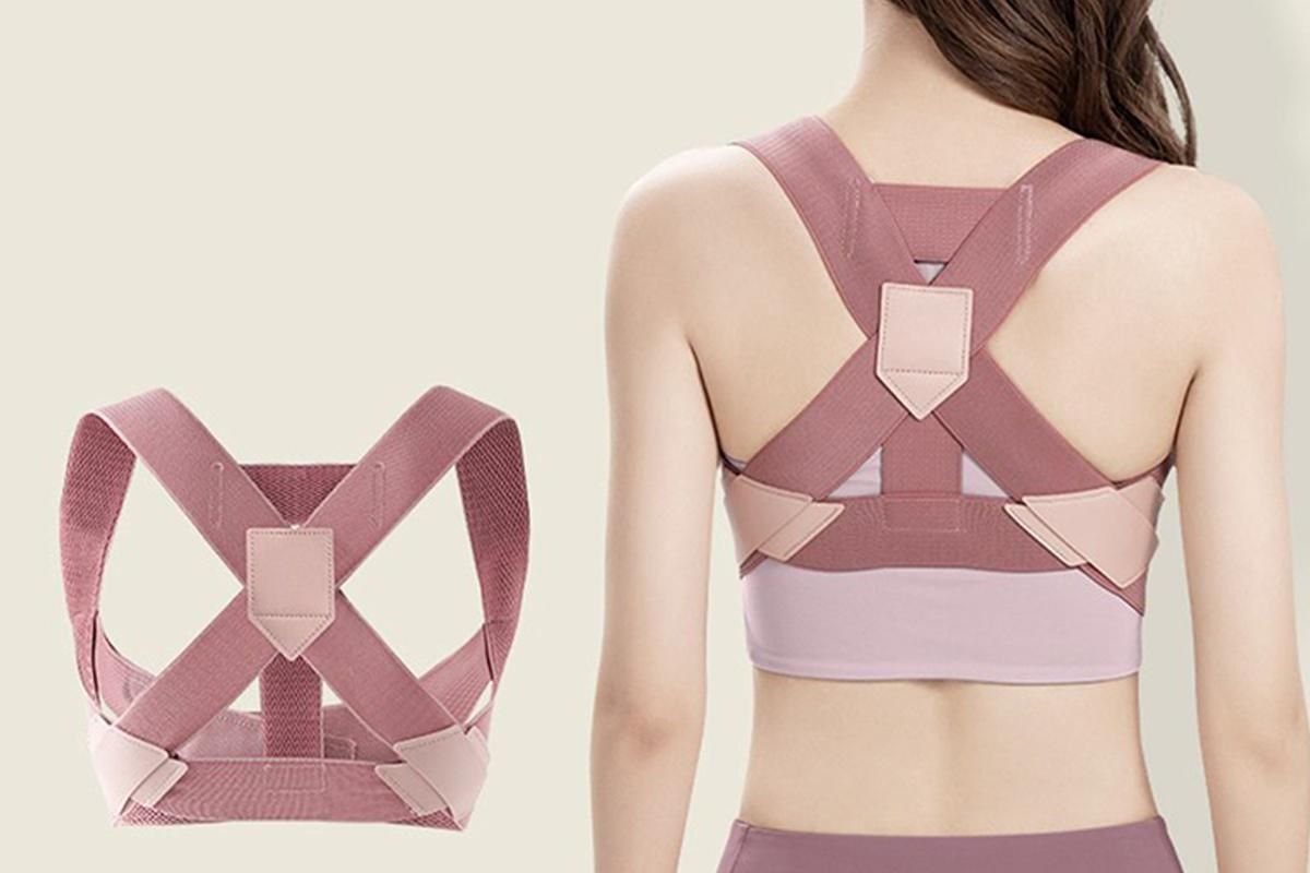 Posture Corrector Clavicle Support Back Straight Shoulders Brace Strap -Pink / S 1 Posture Corrector Clavicle Support Back Straight Shoulders Brace Strap -Pink / S