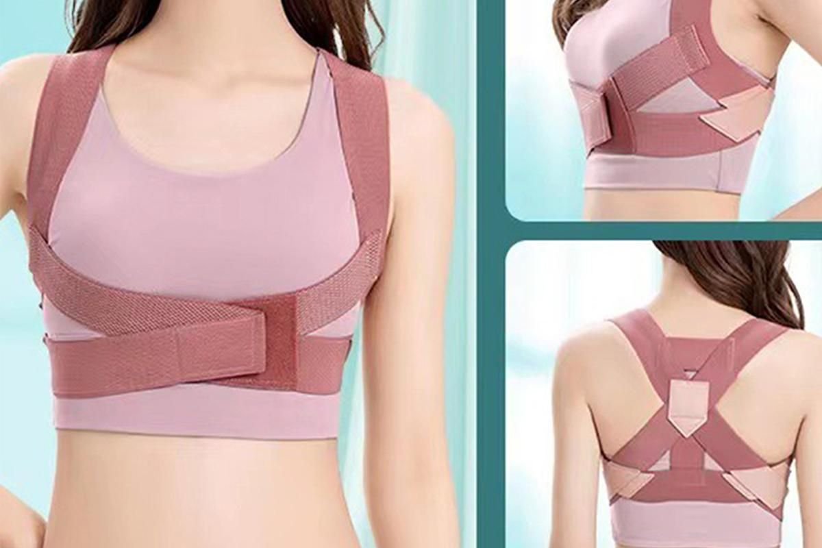 Posture Corrector Clavicle Support Back Straight Shoulders Brace Strap -Pink / S 3 Posture Corrector Clavicle Support Back Straight Shoulders Brace Strap -Pink / S - image 3