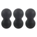 3X Fitness Peanut Massage Ball Fascia Massager Roller Pilates Yoga Gym Exercise Equipment – Black
