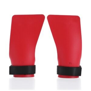 Basketball Hand Grips for Pull-ups Cross Training Gymnastics Weightlifting Palm Protector – Red 2XL