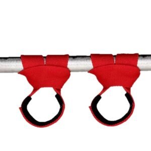 Gym Lifting Straps Barbell Deadlift Booster Belt Fitness Anti-slip Hand Wraps Wrist Straps Fitness Training Auxiliary Belt – Red S