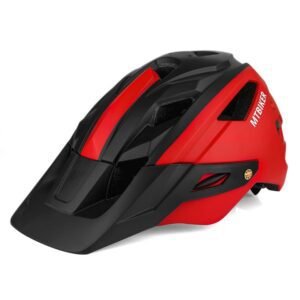 Magnetic Goggle Cycling Helmet PC Adult Unisex Red All yards