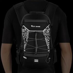 Cycling Backpack Biking Backpack West Biking High-Quality Backpack Organized – Black – Size L