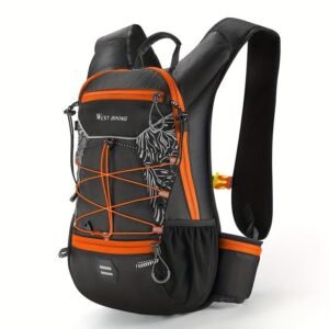 Cycling Backpack Biking Backpack West Biking High-Quality Backpack Organized – Orange – Size L