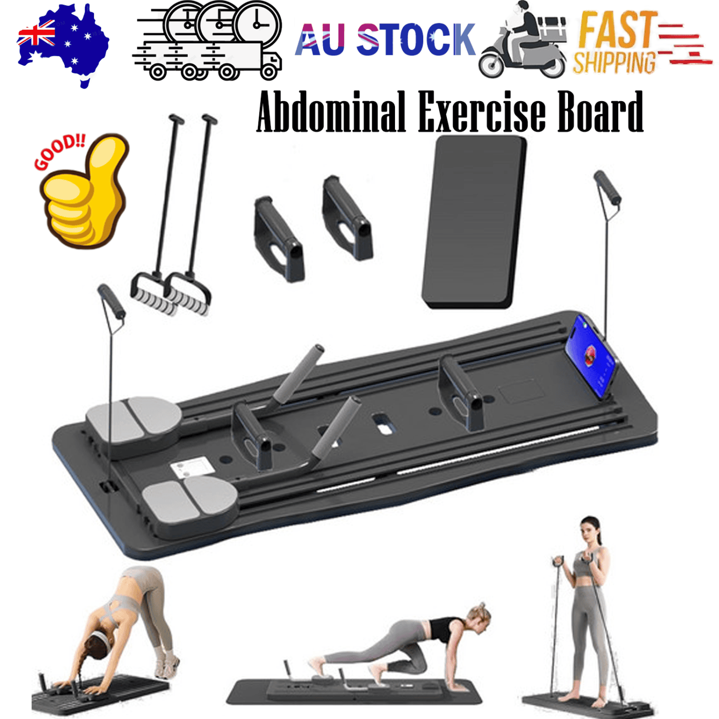 Abdominal Exercise Board Push Up Board Pilates Reformer Set Fitness Equipment 1 Abdominal Exercise Board Push Up Board Pilates Reformer Set Fitness Equipment