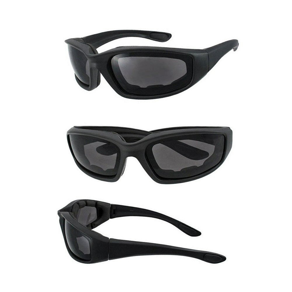 3pcs Chopper Foam Padded Motorcycle Riding Glasses Sunglasses Windproof Goggles 3 3pcs Chopper Foam Padded Motorcycle Riding Glasses Sunglasses Windproof Goggles - image 3