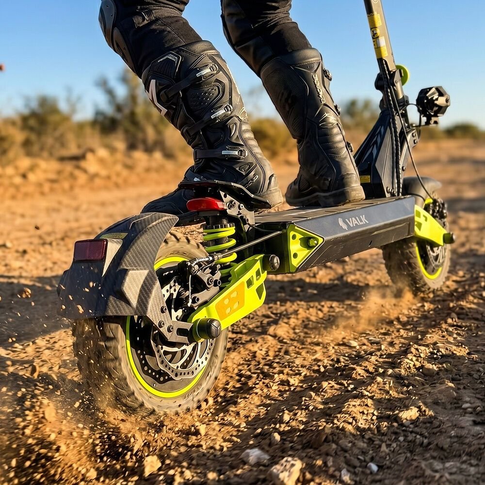 VALK Ego 8 Electric Scooter, 45km/h Max, AU Compliant, 48V 13Ah, Up to 55km Range, eScooter for Adults, Foldable, Off Road, Black/Green 5 VALK Ego 8 Electric Scooter, 45km/h Max, AU Compliant, 48V 13Ah, Up to 55km Range, eScooter for Adults, Foldable, Off Road, Black/Green - image 5