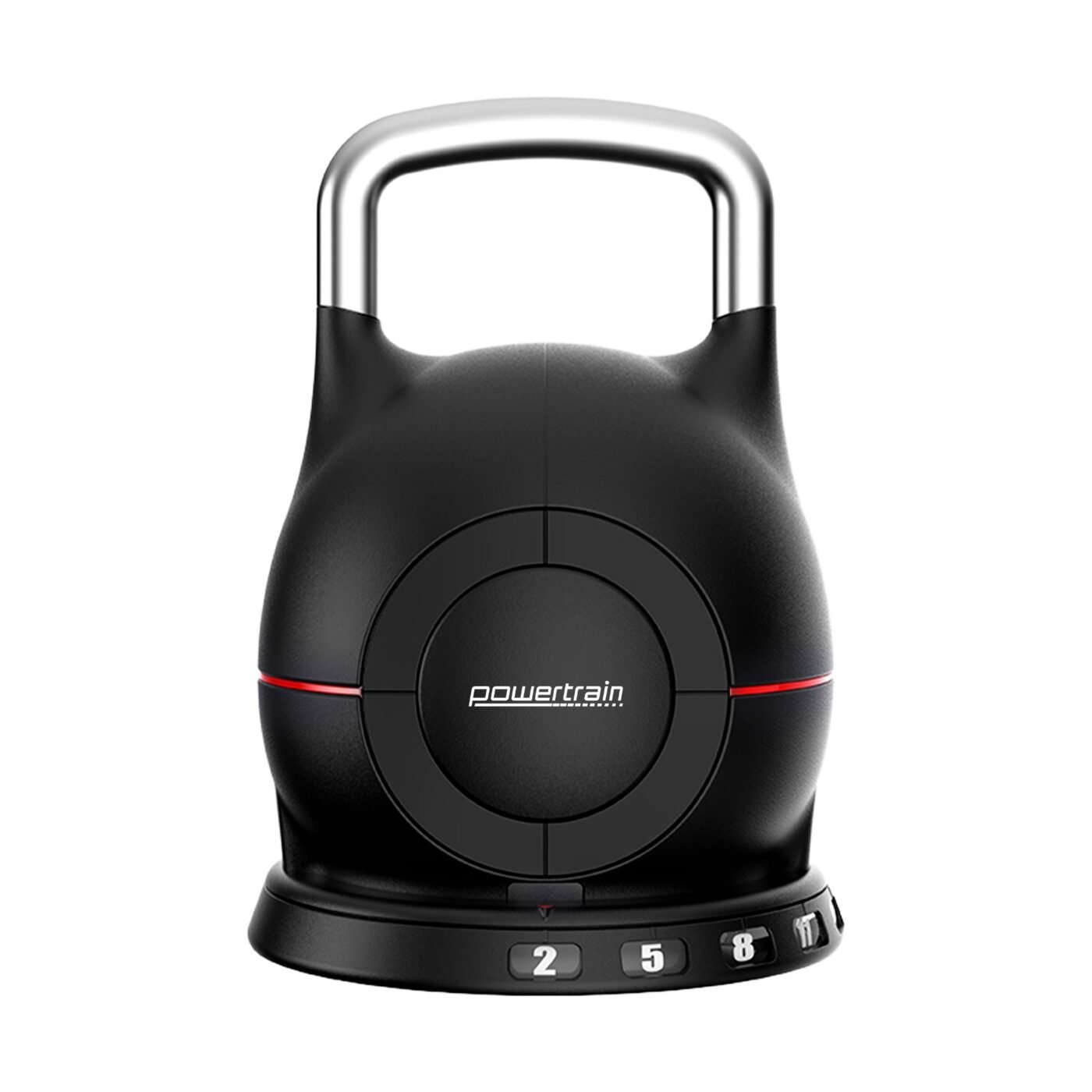 Powertrain Adjustable Kettlebell 20kg 7 in 1 Weight Selection Set w/Quick One Hand Adjustment Secure Locking System 1 Powertrain Adjustable Kettlebell 20kg 7 in 1 Weight Selection Set w/Quick One Hand Adjustment Secure Locking System