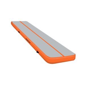 Powertrain Airtrack 20cm Thick 3m x 1m Inflatable Gymnastics Tumbling Mat Air Track – Orange
