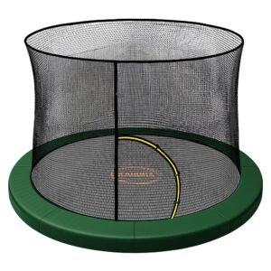 Kahuna 8ft Trampoline Pad and Net – Green