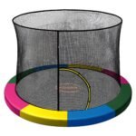 Kahuna 10ft Trampoline Pad and Net – Rainbow