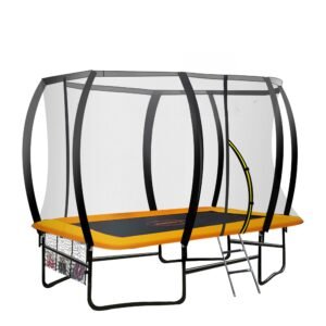 Kahuna 6 ft x 9 ft Rectangular Outdoor Trampoline – Orange