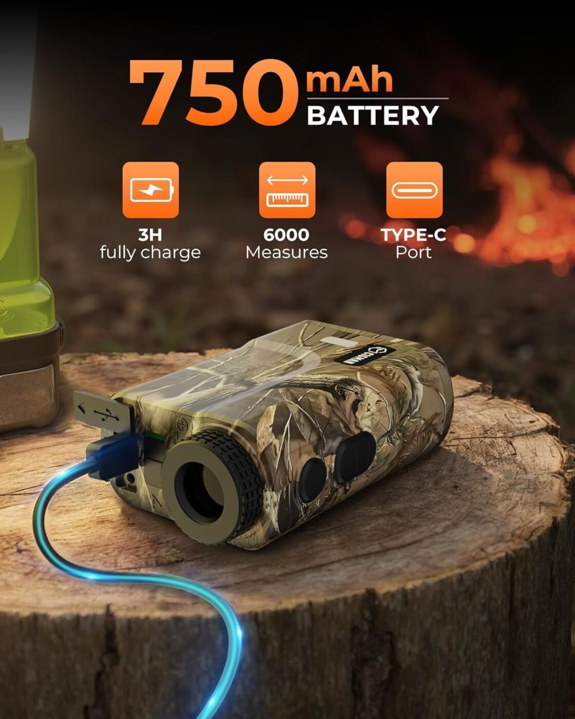 Ultra Long Range & Fast Accuracy: CIGMAN upgraded range finder measures from 5 to 3280 yards with an accuracy of ±1 yard, giving you reliable data in under 1 second. The multi-coated lens and 6x magnification deliver a bright, crisp view, even in dense wo 3 Ultra Long Range & Fast Accuracy: CIGMAN upgraded range finder measures from 5 to 3280 yards with an accuracy of ±1 yard, giving you reliable data in under 1 second. The multi-coated lens and 6x magnification deliver a bright, crisp view, even in dense wo - image 3