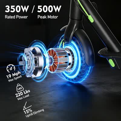 BUNA Classic Electric Scooter for Adults, 350W Motor, 25KM/H, 25 KM Range, 8.5" Pneumatic Tires 4 BUNA Classic Electric Scooter for Adults, 350W Motor, 25KM/H, 25 KM Range, 8.5″ Pneumatic Tires - image 4