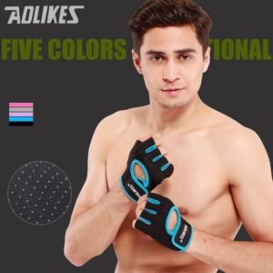 S Size Sports Gloves Weight Lifting Exercise Training Workout Bike Riding Men Women – Black+Pink