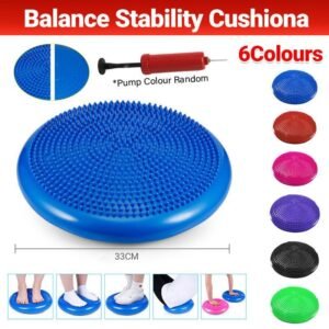 Balance Stability Cushion Wobble Air Disc Ankle Knee Strength Rehab Exercise – Purple