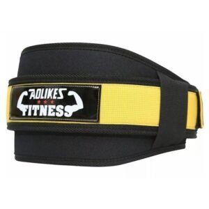 Fitness Weight Lifting Belt Barbell Dumbell Training Back Support Men Women XL – Yellow-XL