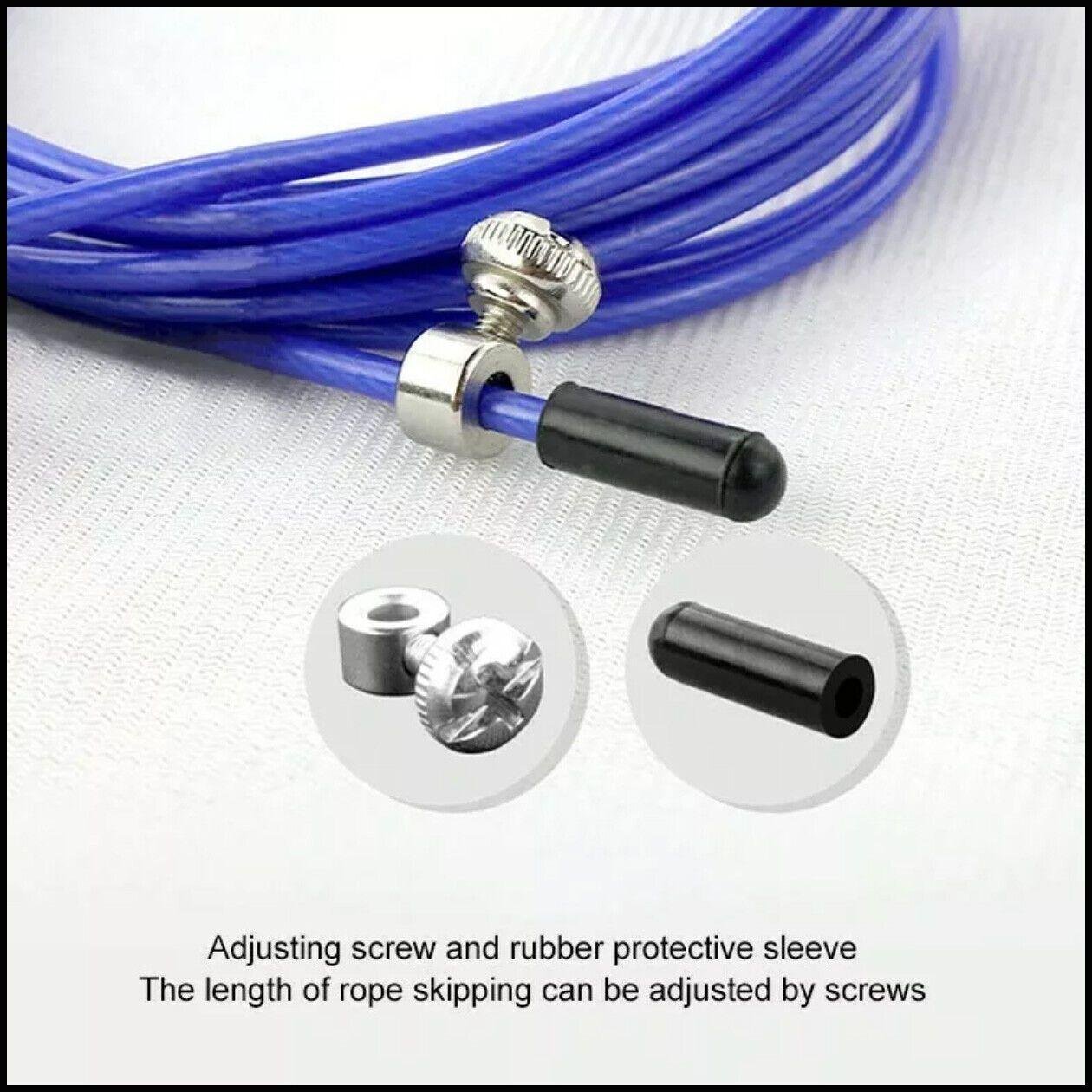 Aolikes Adjustable High Speed Steel Skipping Jump Rope Dual Bearings Gym Boxing - Green 5 Aolikes Adjustable High Speed Steel Skipping Jump Rope Dual Bearings Gym Boxing – Green - image 5