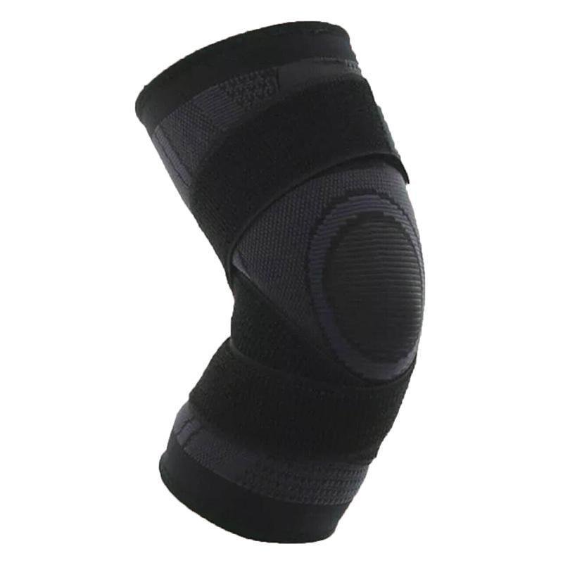 3D Weaving Knee Brace Breathable Sleeve Support Running Jogging Joint Pain Leg Black - Black-XXXL 2 3D Weaving Knee Brace Breathable Sleeve Support Running Jogging Joint Pain Leg Black – Black-XXXL - image 2