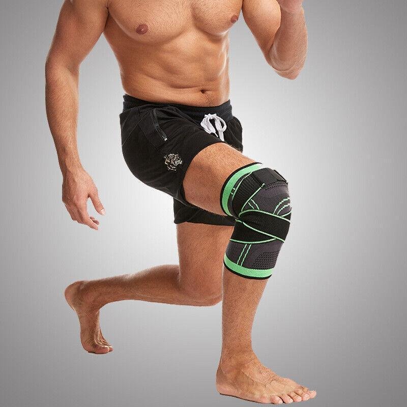 3D Weaving Knee Brace Breathable Sleeve Support Running Jogging Joint Pain Leg Green - Green-XXXL 3 3D Weaving Knee Brace Breathable Sleeve Support Running Jogging Joint Pain Leg Green – Green-XXXL - image 3