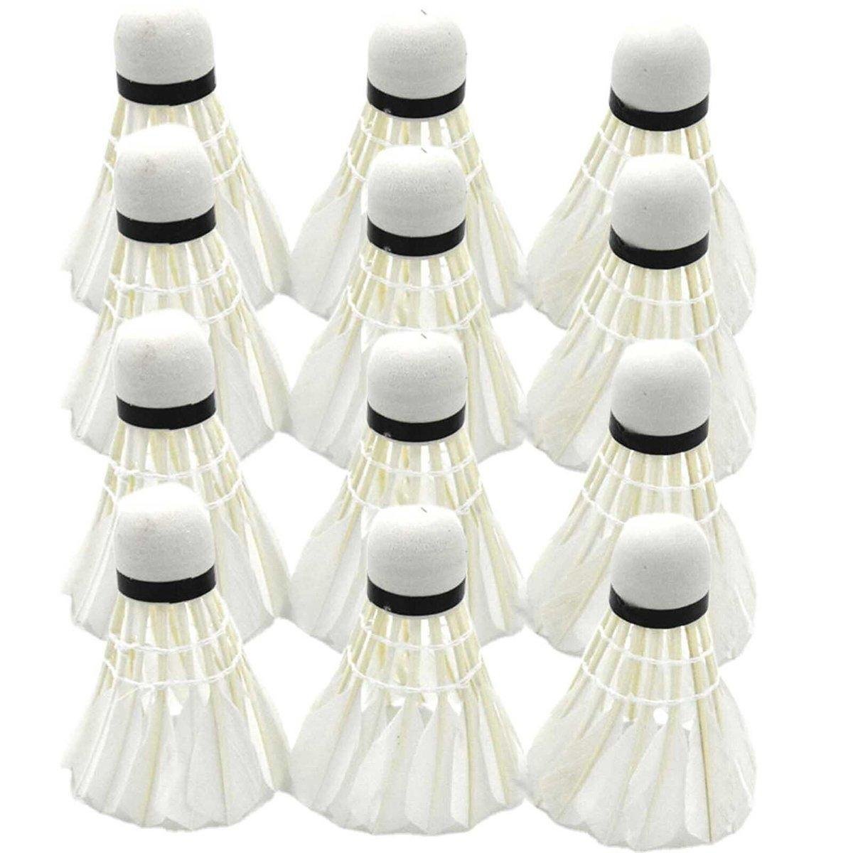 12 Pcs Badminton Shuttlecocks Durable Gooes Feather Badminton Ball For Training 2 12 Pcs Badminton Shuttlecocks Durable Gooes Feather Badminton Ball For Training - image 2